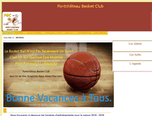 Tablet Screenshot of pontchateaubasket.fr